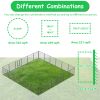 Dog Pens Outdoor 32" Height Foldable24 Panels Heavy Duty Metal Portable Dog Playpen Indoor Anti-Rust Exercise Dog Fence with Doors for Large/Medium/Sm