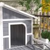 Dog House- Gray, White
