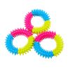 Pet toys tri-color rubber prickly ring dog molars bite-resistant toys dog toy