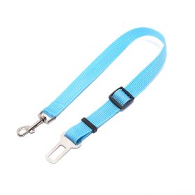 Fixed Strap Polyester Dog Strap Dog Leash Dog Leash (Option: 70cm-Light Blue 2pcs)