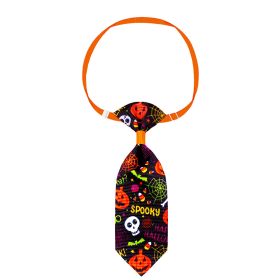 Halloween Dog Accessoires Small Dog Bow Tie Skull Pet Supplies Dog Bows Pet Dog Bowtie/ Neckties Small Dog Hari Bows (Style: 8)