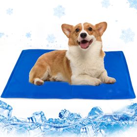Dog Cooling Mat, Pet Cooling Mat for Dogs and Cats, Pressure Activated Dog Cooling Pad, No Water or Refrigeration Needed, Non-Toxic Gel (size: 50x65cm)
