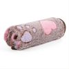 Prt Soft Brown Heart Claw Print Pet Rug For Dog And Cat S 23in*16in M 30in*20in L 41in*30in