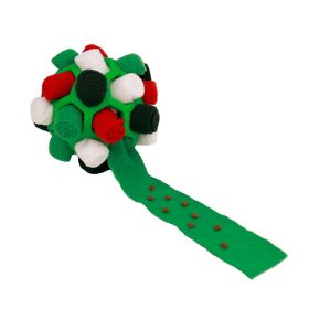 Pets Sniff Fried Balls, Toys, Bubble Rubber Balls, Educational, Anti Demolition Home (Option: White Red Green Christmas-1PCS)